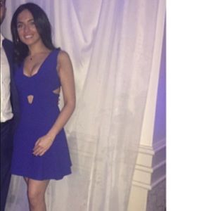 Bcbg party dress. Size 4 royal blue. Worn once.